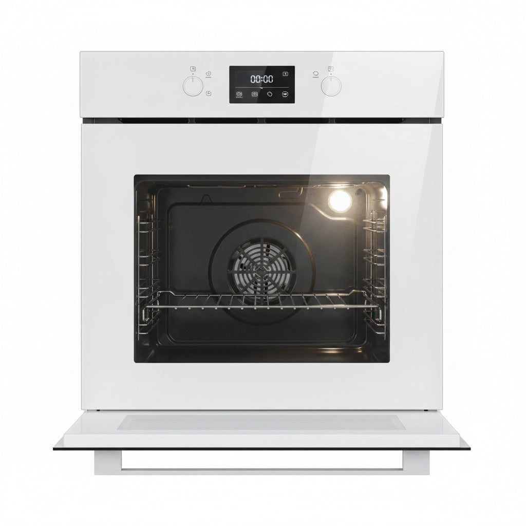 24 Inch Built-In Electric Single Wall Oven, 2.5 Cu.Ft Advanced Convection Cooking with Touch Control,11 Functions & Recipes,Glass Door,Silver