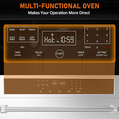 30" Stainless Steel Touch Control Built-In Microwave Drawer Oven | Built-In Microwave Drawer with Touch Panel | 30" Stainless Steel Electric Oven | Includes Ventilation Extractor | Easy-Clean