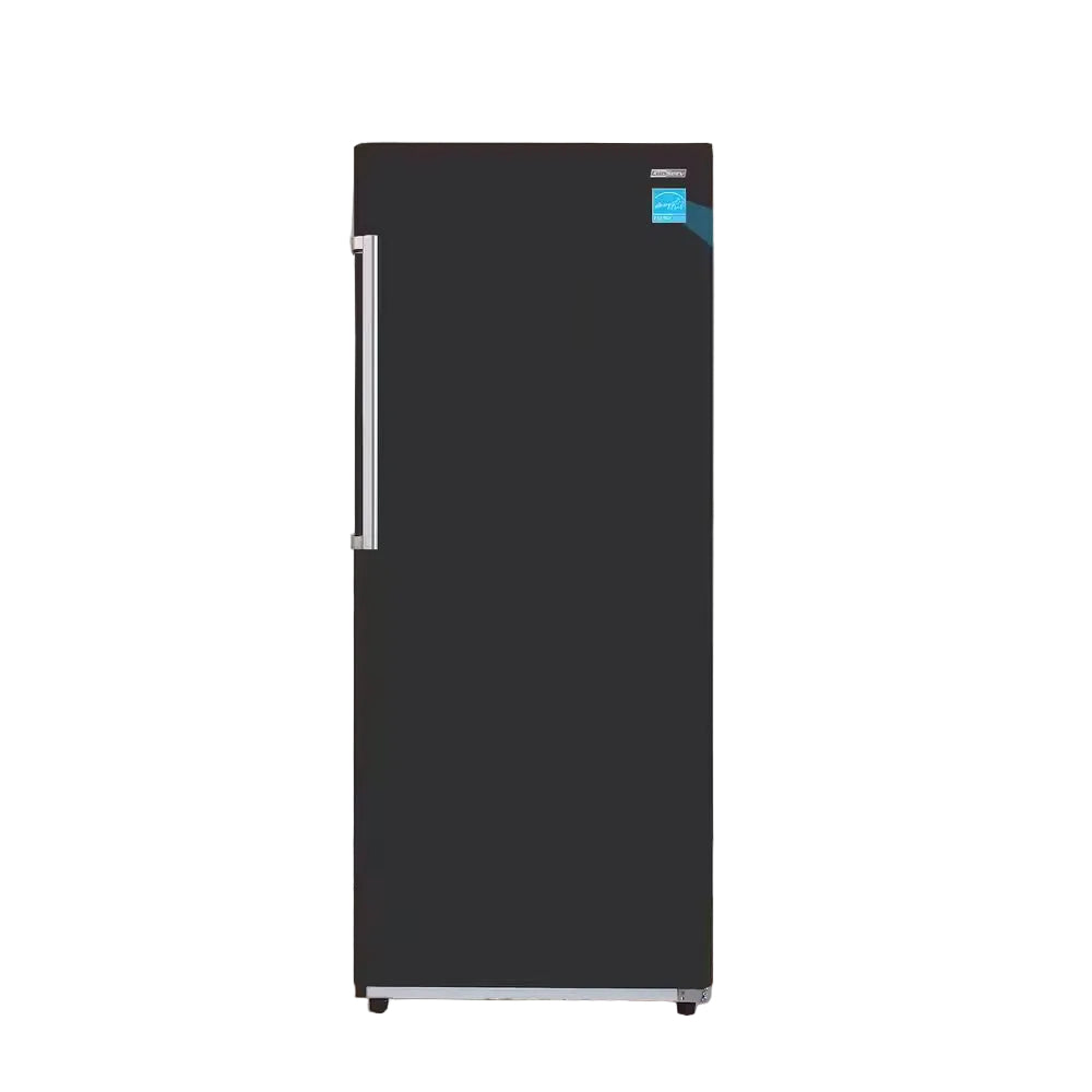 28 In. 14 Cu. Ft. 110V Frost Free Upright Freezer Refrigerator Convertible E-Star Garage Ready in Black