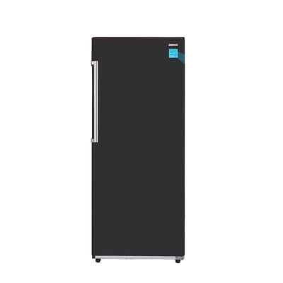 28 In. 14 Cu. Ft. 110V Frost Free Upright Freezer Refrigerator Convertible E-Star Garage Ready in Black