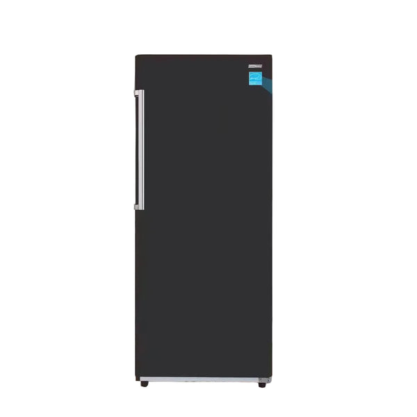 28 In. 14 Cu. Ft. 110V Frost Free Upright Freezer Refrigerator Convertible E-Star Garage Ready in Black